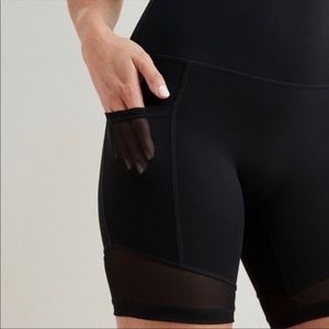 Aerie Move Mesh High Waisted Bike Shorts